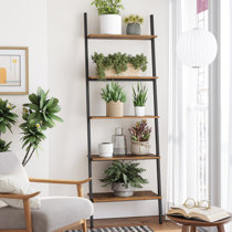 White and online brown ladder shelf